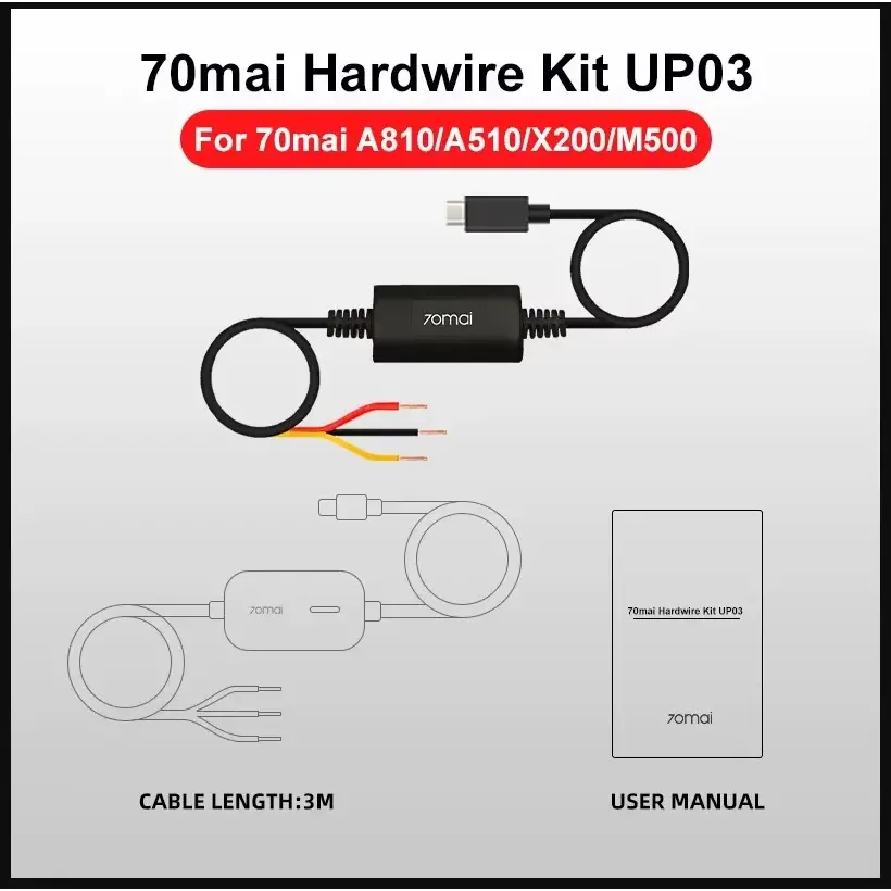 70mai UP03 kit de cableado USB-C, foto 3 de 5
